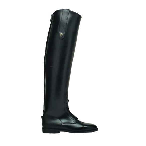 Rectiligne Andover Equestrian Jump Black Tall Riding Boot Made in France Sz 9 - Picture 3 of 17